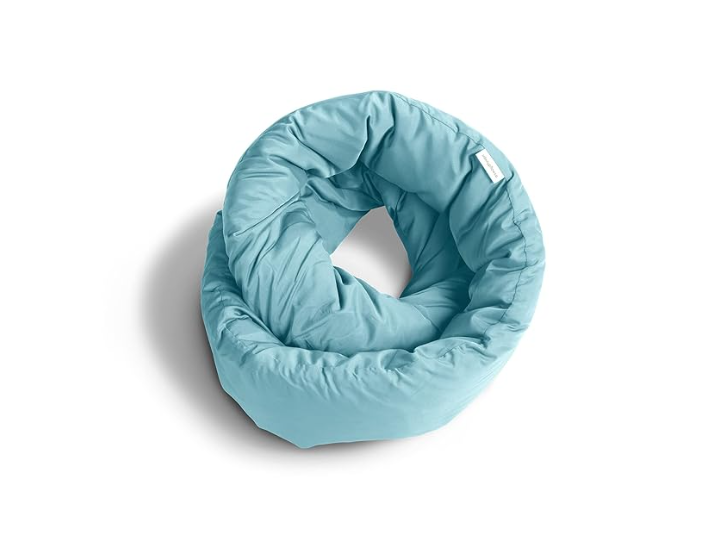 Huzi Infinity Pillow for The Best Travel Neck Pillow for Long Flights
